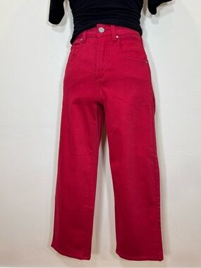 NWT Universal Standard Bae Boyfriend Crop Jeans in Scooter Red – Size 00